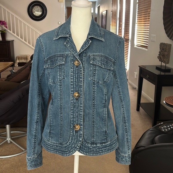 COLDWATER CREEK DENIM JACKET - Picture 1 of 7
